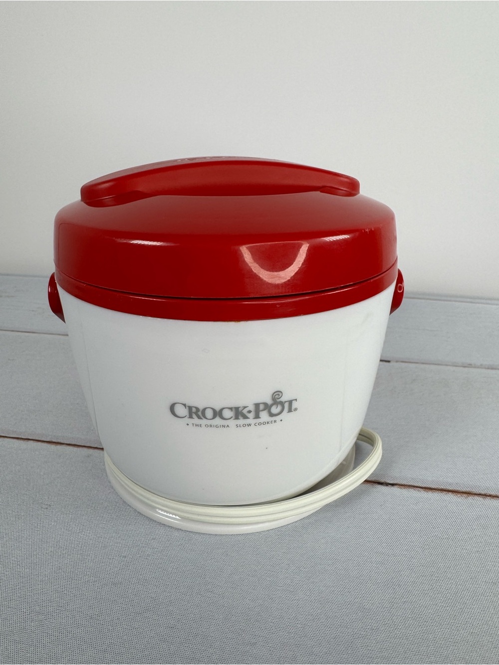 Crock-Pot Lunch Crock Portable Electric Food Warmer 20oz Red White SCCPLC200-R